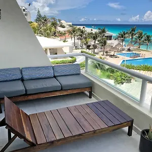 On The With Terrace Ocean View, Brisas 01 By & Ocean Cancun